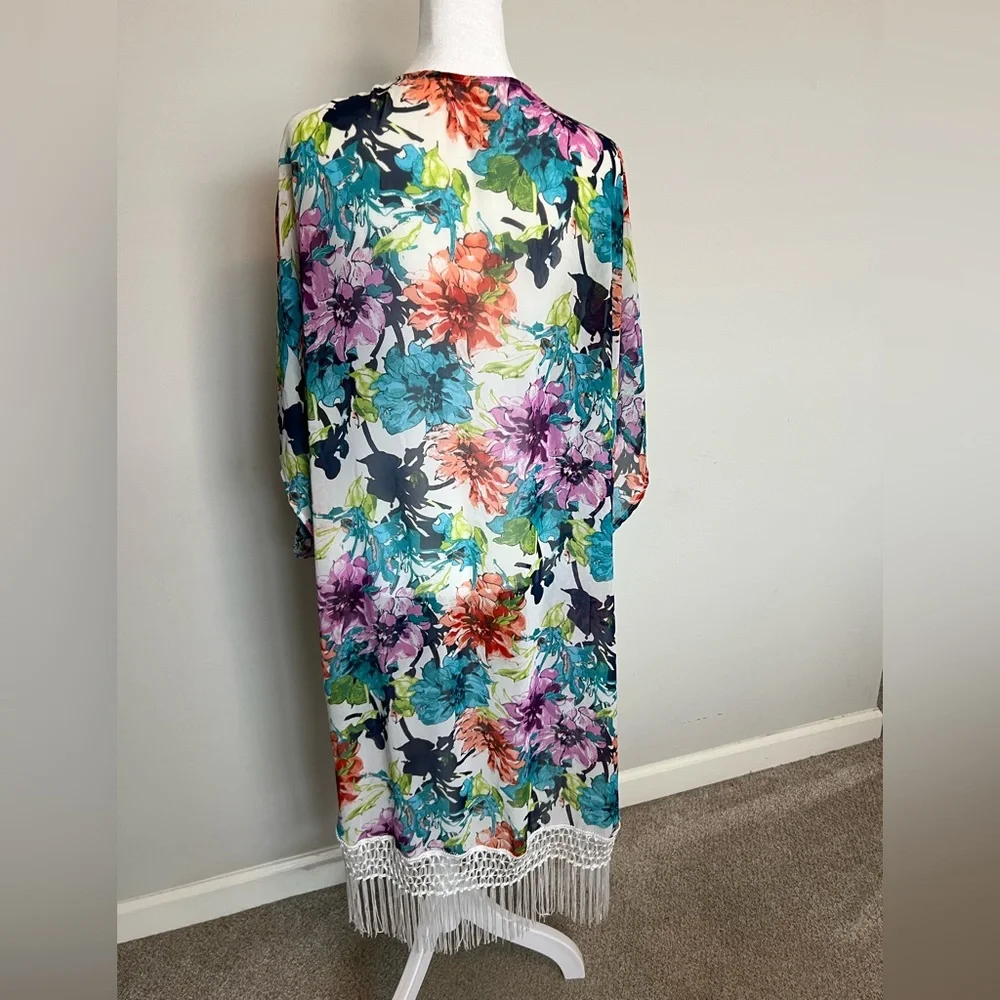 Catalina Multicolor Floral Swim Coverup‎ Size 1X (16W)